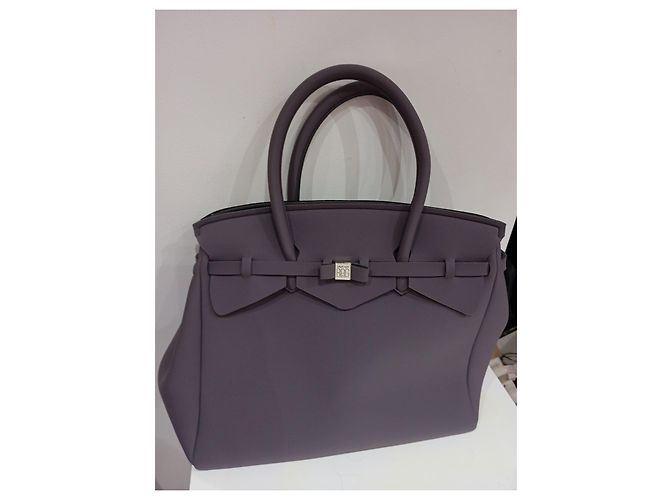Autre Marque Borsa Save My Bag Miss Bag in neoprene grigio - vista 2