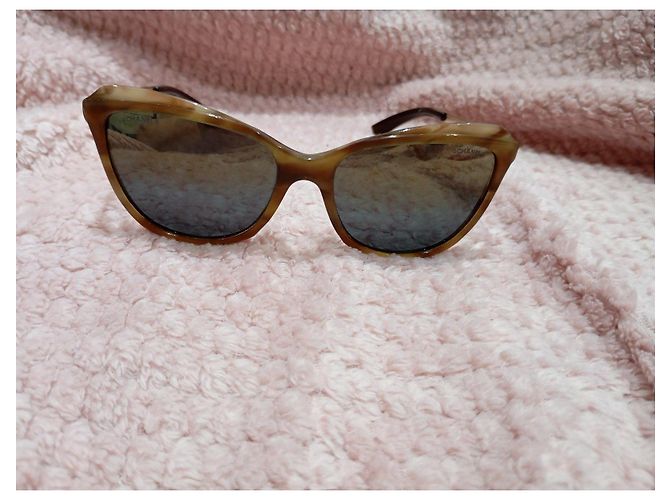 Occhiali da sole Chanel farfalla marrone - vista 8