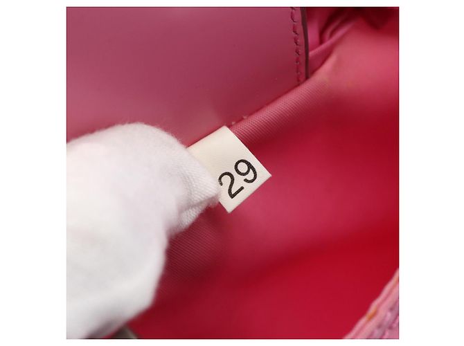 Prada Borsa a Tracolla Tessuto Medium con Tasca Anteriore Rosa - vista 6