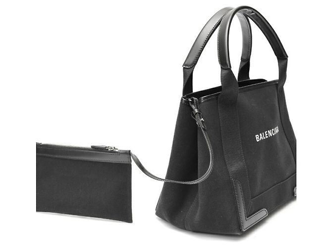 Everyday Borsa tote in tela di vitello nera Balenciaga - vista 2