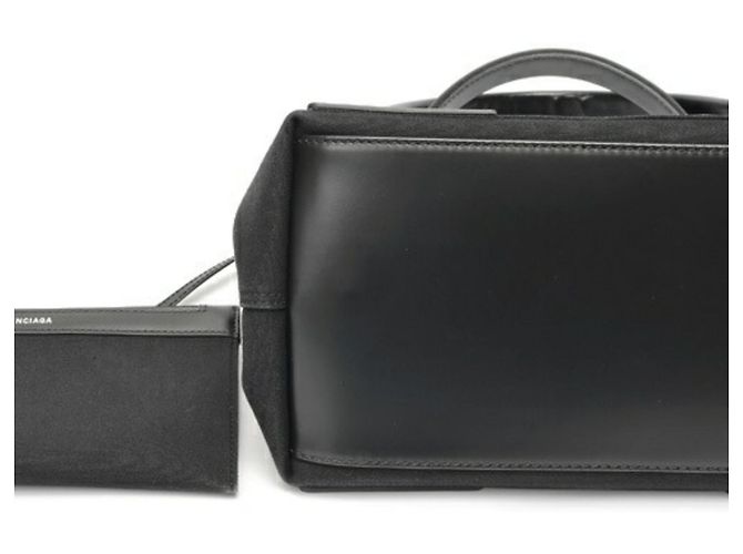 Everyday Borsa tote in tela di vitello nera Balenciaga - vista 4