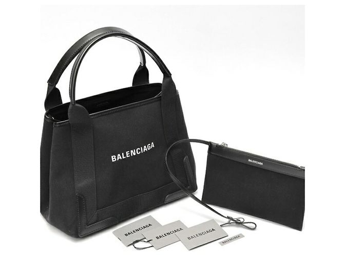 Everyday Borsa tote in tela di vitello nera Balenciaga - vista 6
