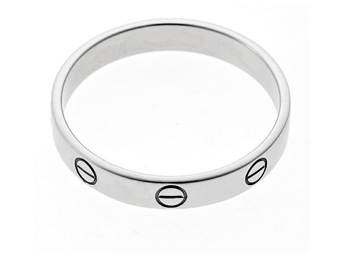 Anello Cartier Love Modello Piccolo in Oro Bianco 18K - vista 3
