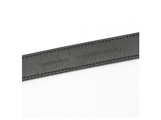 Maillon Ledergürtel aus Lackleder von Saint Laurent Schwarz - Ansicht 6