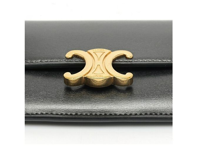 Edge Céline Monedero de cuero negro Celine - vista 3