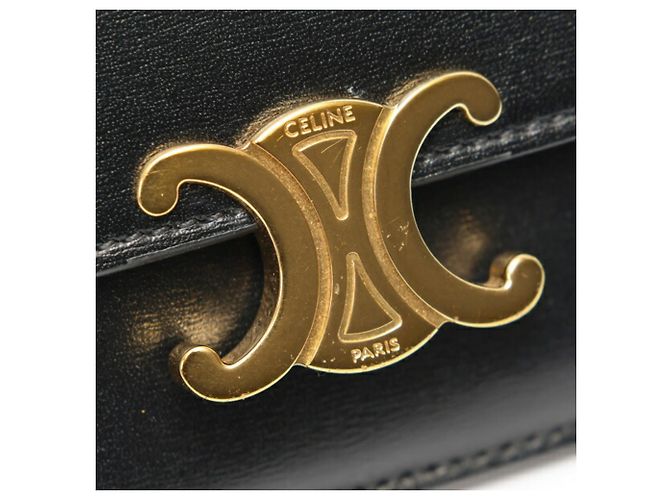 Edge Céline Monedero de cuero negro Celine - vista 4