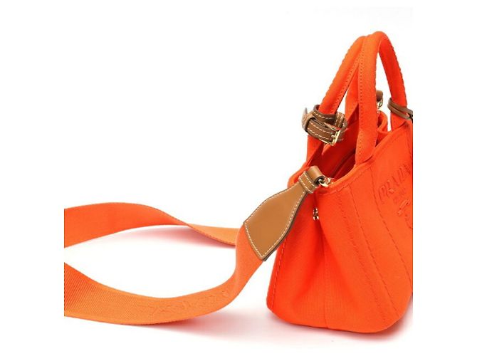 Tote Prada Jardinière Mini Handtasche Canapa Orange - Ansicht 2