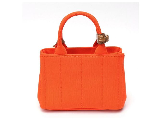 Tote Prada Jardinière Mini Handtasche Canapa Orange - Ansicht 3