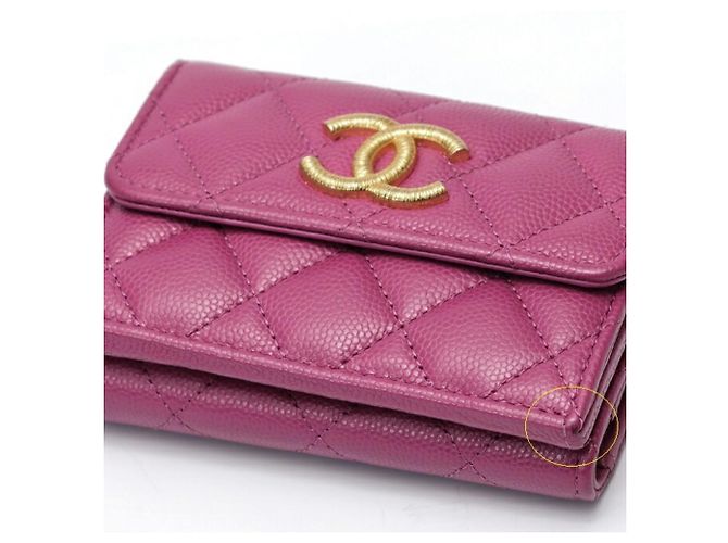 Cartera tríptico morada de Chanel Púrpura - vista 3