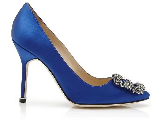 Manolo Blahnik HANGISI Blu - vista 2