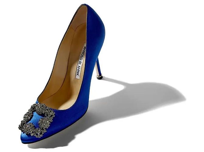 Manolo Blahnik HANGISI Blu - vista 3