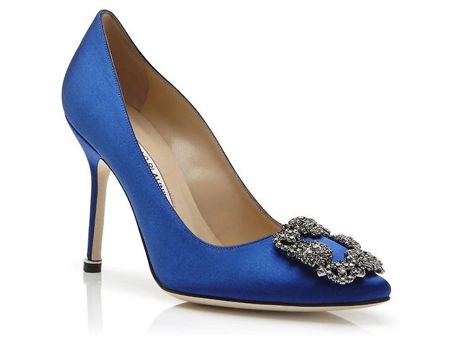 Manolo Blahnik HANGISI Blu - vista 5