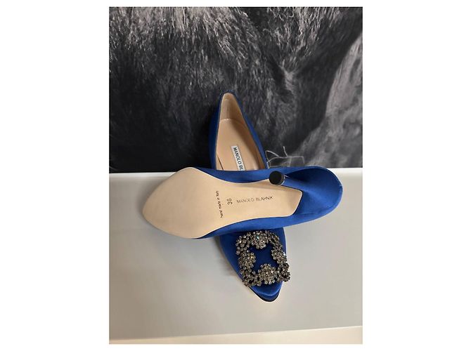 Manolo Blahnik HANGISI Blu - vista 8