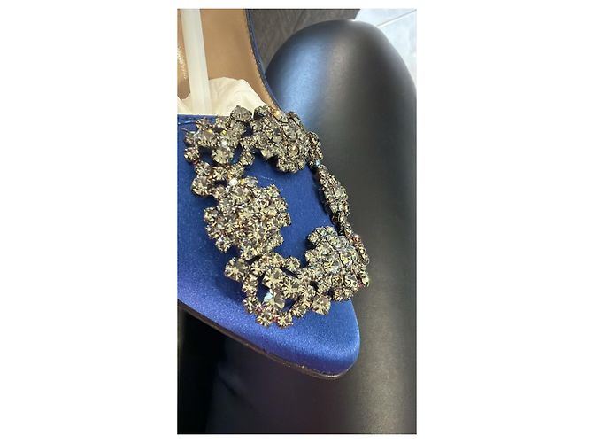 Manolo Blahnik HANGISI Blu - vista 9