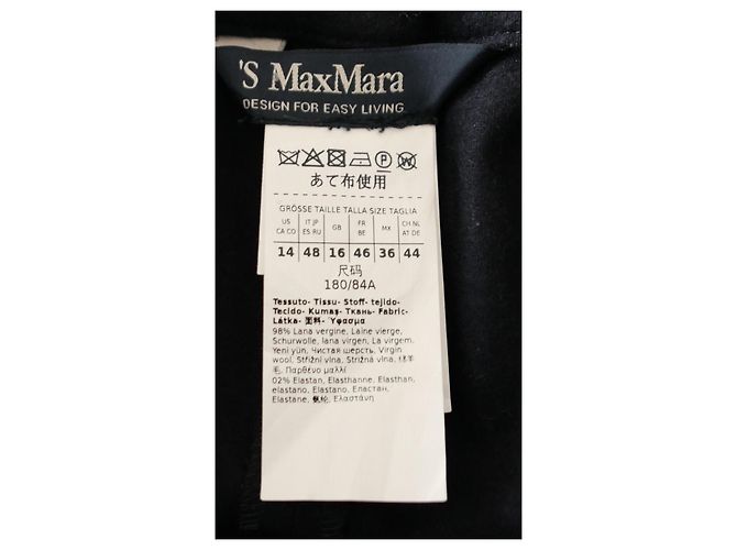 Max Mara MaxMara Floria Woll Jogginghose Marineblau - Ansicht 4