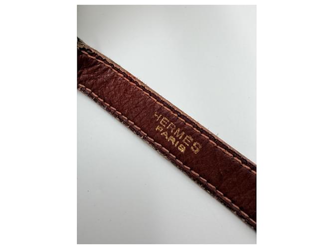 Borsa Hermès Trim 1973 Marrone Beige - vista 12