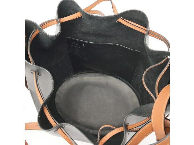 Borsa a Spalla Loewe Balloon Media Marrone Nero - vista 6