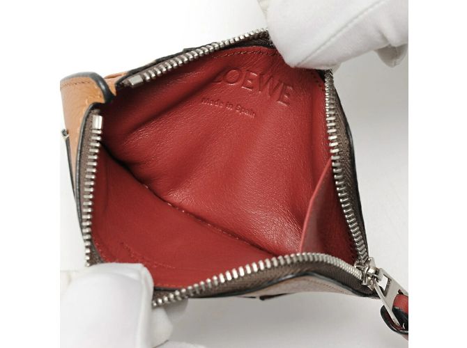 Tarjetero de cuero camel Loewe Camello - vista 4