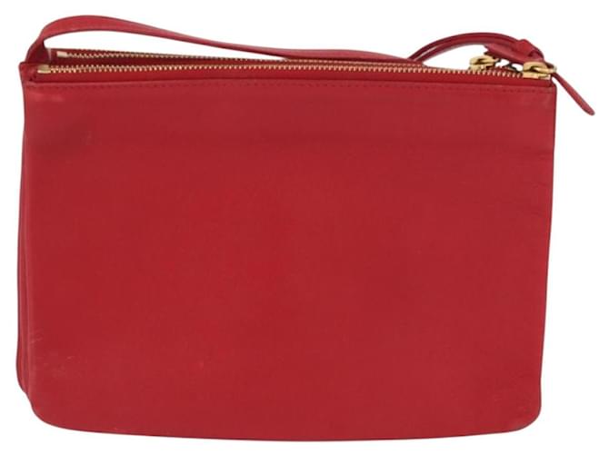 Céline Celine Trio Pelle Small Rosso - vista 2