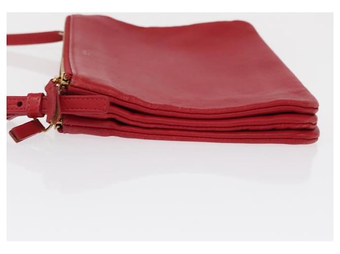 Céline Celine Trio Pelle Small Rosso - vista 4