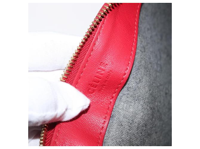 Céline Celine Trio Pelle Small Rosso - vista 6
