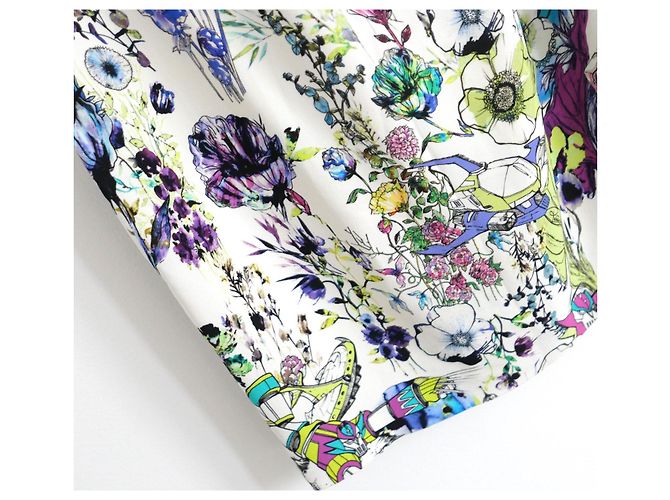 Vestido estampado Astro Garden de Roberto Cavalli Multicolor - vista 3