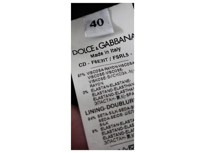 Vestido ajustado con estampado de rosas rojas y negras Dolce & Gabbana Negro - vista 6