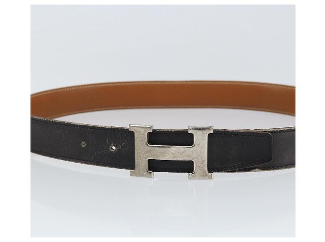 Hermès Cintura in pelle HERMES Constance 37,8"" Nera Auth yk19950 Nero - vista 5