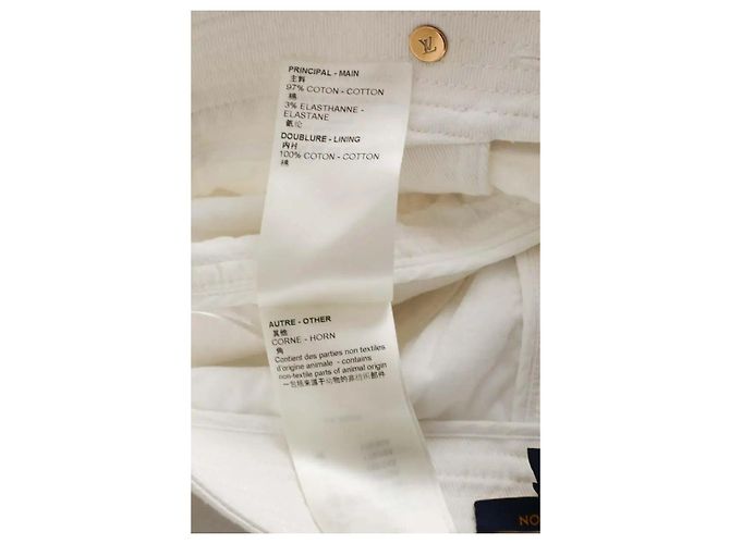 Louis Vuitton Weiße Baumwollrock - Ansicht 6