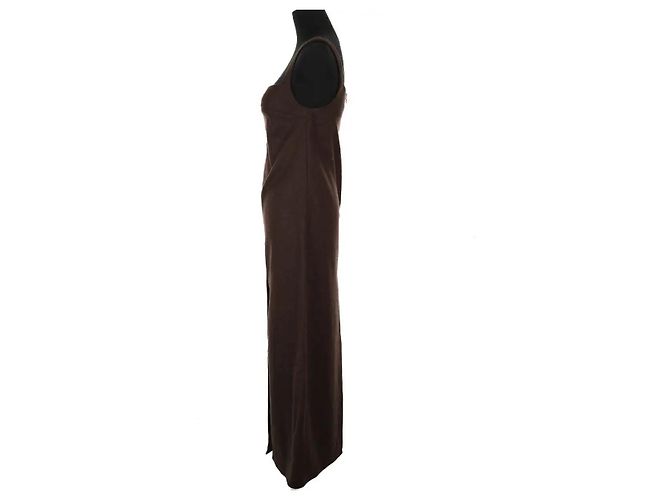 Autre Marque Braunes Wollkleid - Ansicht 3