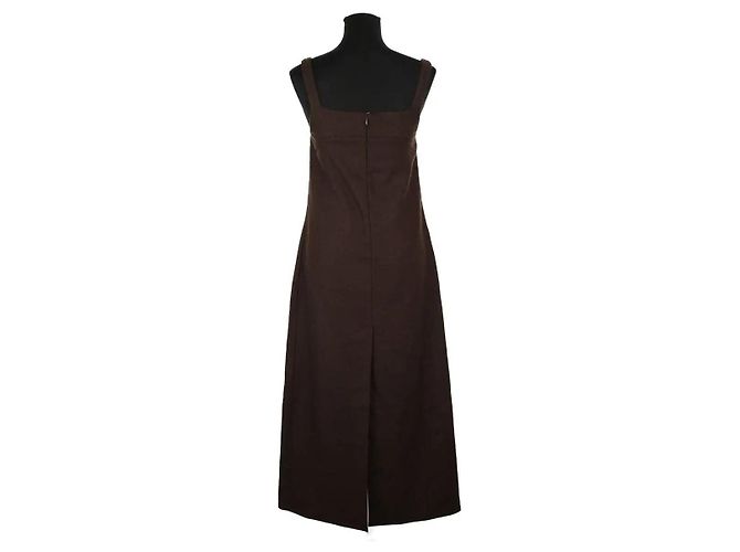 Autre Marque Braunes Wollkleid - Ansicht 4