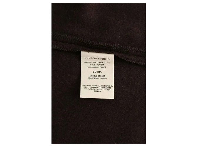 Autre Marque Braunes Wollkleid - Ansicht 6