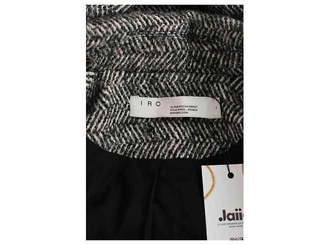 Iro Cappotto in cotone nero - vista 5