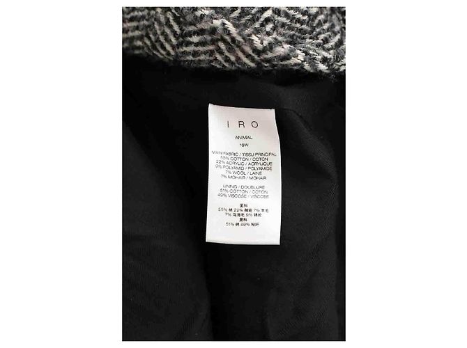 Iro Cappotto in cotone nero - vista 6