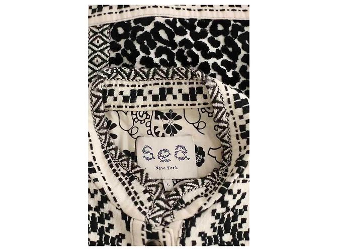 Roseanna Chaqueta de algodón blanca Blanco - vista 5