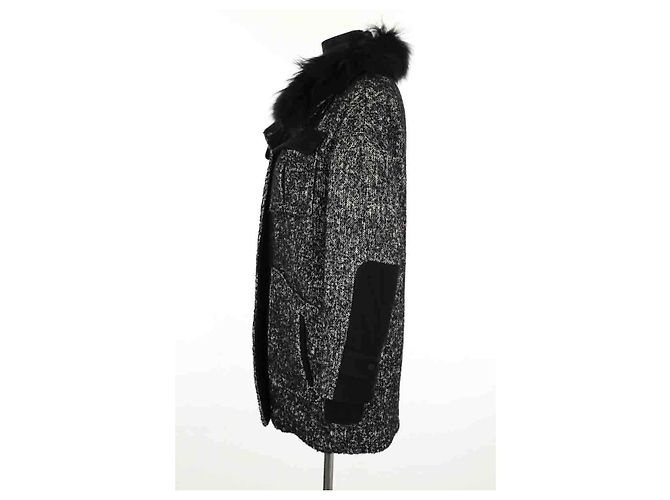 Gerard Darel Cappotto in cotone nero - vista 3