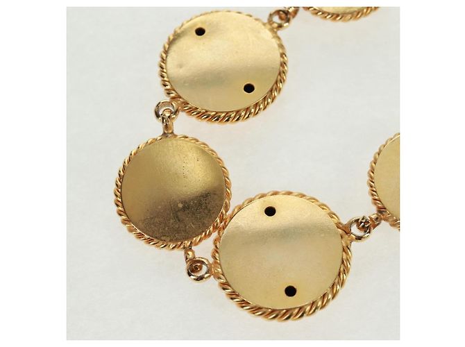 Collana di perle Salvatore Ferragamo metallo Gold Tone Auth 161568V - vista 8
