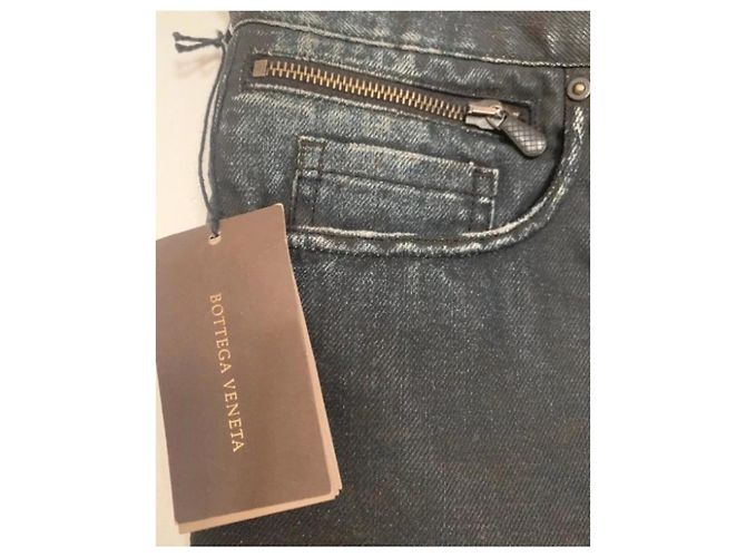 Vaqueros Bottega Veneta de denim gris oscuro algodón Gris antracita - vista 2