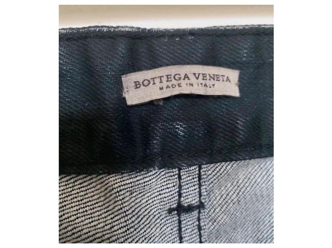 Vaqueros Bottega Veneta de denim gris oscuro algodón Gris antracita - vista 3