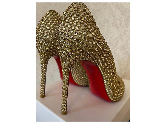 Décolleté Strass "So Kate" di Christian Louboutin D'oro - view 2