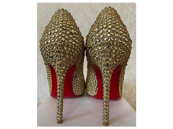 Décolleté Strass "So Kate" di Christian Louboutin D'oro - view 3