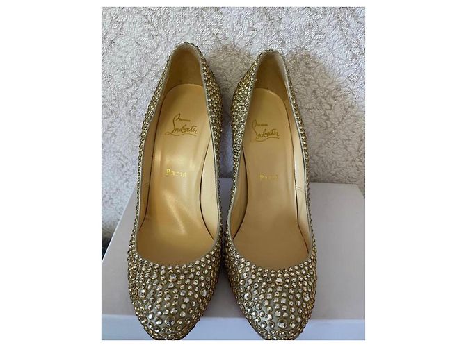 Décolleté Strass "So Kate" di Christian Louboutin D'oro - view 4