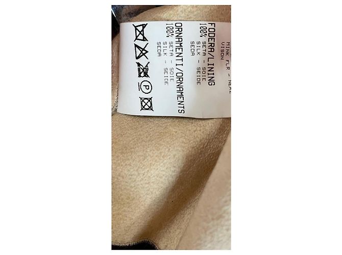 Roberto Cavalli Pelzjacke Schwarz Beige - Ansicht 8