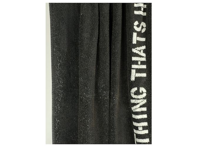 Typografisches Handtuch Christopher Wool Raf Simons SS09 Schwarz - Ansicht 12