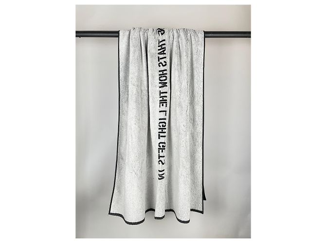 Typografisches Handtuch Christopher Wool Raf Simons SS09 Schwarz - Ansicht 2