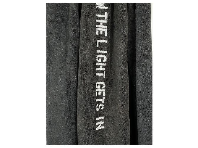 Typografisches Handtuch Christopher Wool Raf Simons SS09 Schwarz - Ansicht 8
