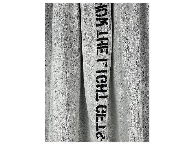 Typografisches Handtuch Christopher Wool Raf Simons SS09 Schwarz - Ansicht 9