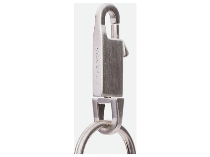 Porte-clés Large Éclair "Larry" de Rick Owens FW19 Argenté - vue 4