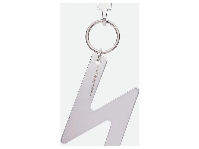 Porte-clés Large Éclair "Larry" de Rick Owens FW19 Argenté - vue 5