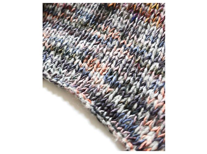 Sciarpa in lana/paper tricotata a mano Dries Van Noten Autunno 2008 Multicolore - vista 3